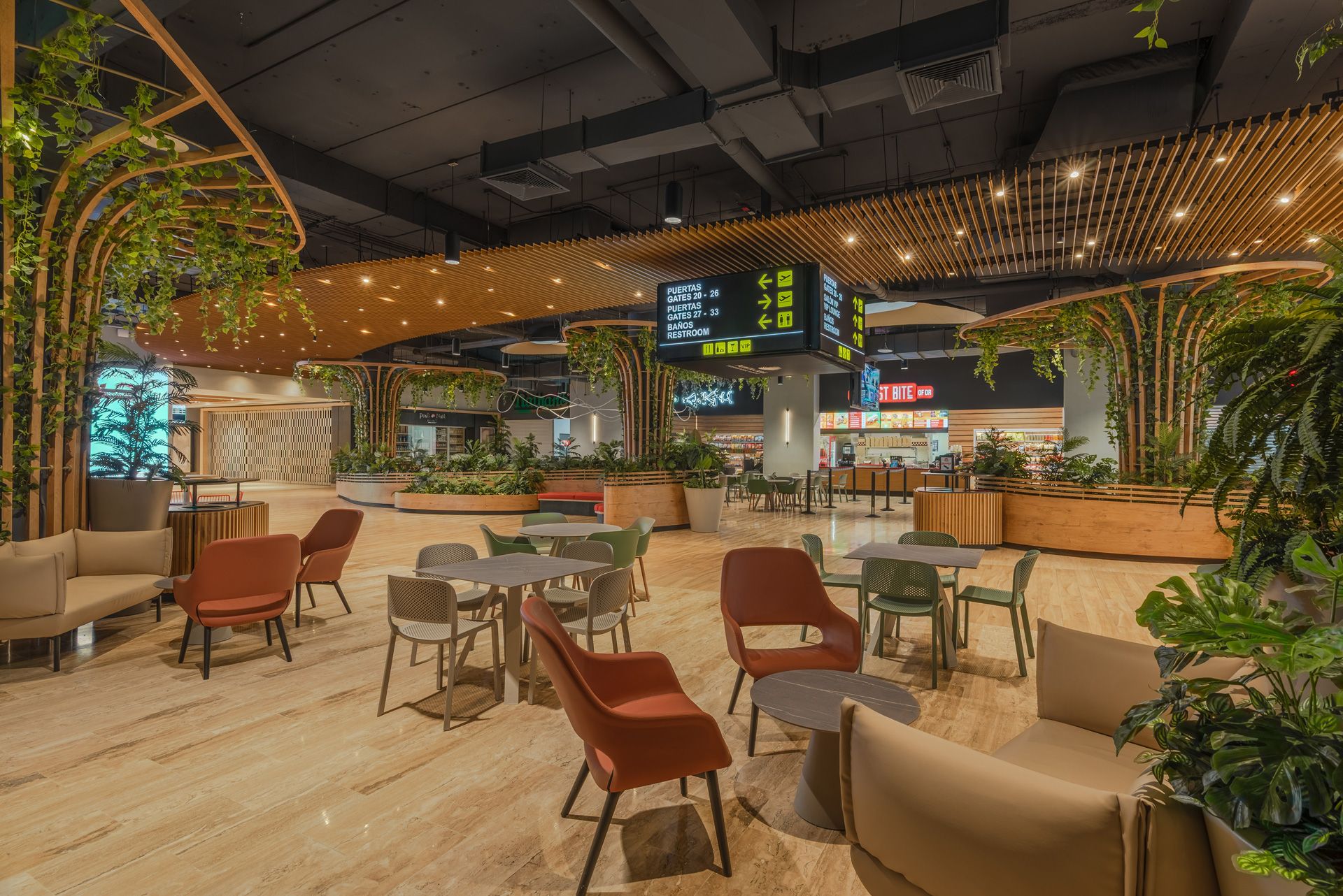 Proyecto Discorp | Food Court Aeropuerto Internacional Punta Cana | Foto: Daniel Vélez